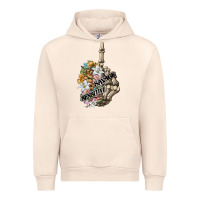 Sandshell sensitive savage skeleton middle finger Urban Hoodie - FaDigitalArtStudio
