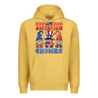 Antique Gold all american gnomes Premium Hoodie - HRA Design Shop