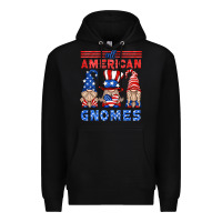Black all american gnomes Premium Hoodie - HRA Design Shop