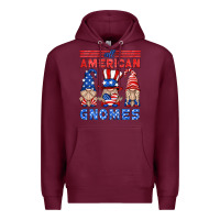 Burgundy all american gnomes Premium Hoodie - HRA Design Shop