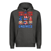 Charcoal Heather all american gnomes Premium Hoodie - HRA Design Shop