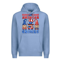 Colony Blue all american gnomes Premium Hoodie - HRA Design Shop
