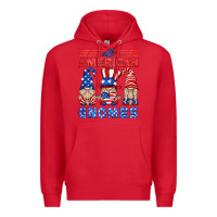 Red all american gnomes Premium Hoodie - HRA Design Shop
