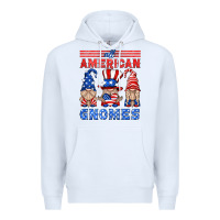 White all american gnomes Premium Hoodie - HRA Design Shop