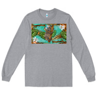 Heather Grey koala cup Long Sleeve Tee - BarkalooDesign