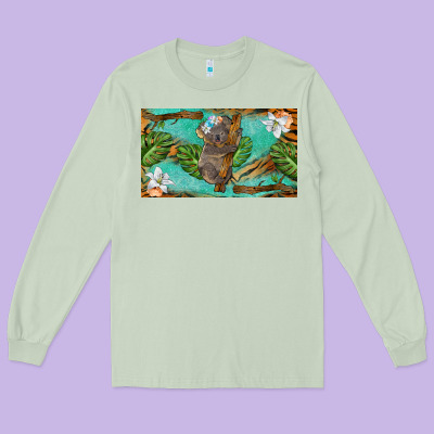 Koala Cup Long Sleeve Tee Designed By Barkaloodesign