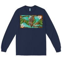 Navy koala cup Long Sleeve Tee - BarkalooDesign