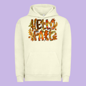 Hello Fall Urban Hoodie Designed By Racoondesign