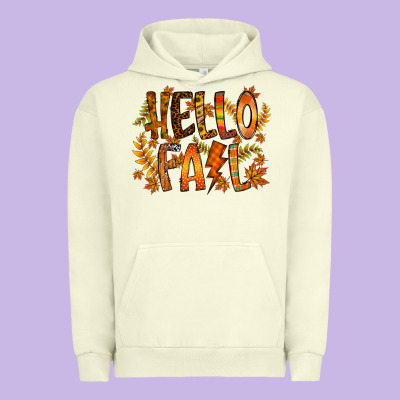 Hello Fall Urban Hoodie Designed By Racoondesign