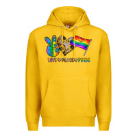 Lemon peace love pride Premium Hoodie - CowhideDigitalArt