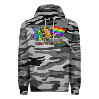 Slate Camo peace love pride Premium Hoodie - CowhideDigitalArt