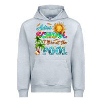 Heather Grey adios school i ll be at the pool Urban Hoodie - HRA Design Shop