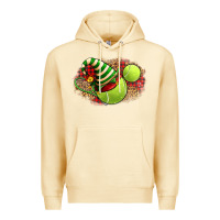 Pina Colada Tennis Christmas With Racket And Hat Premium Hoodie - FaDigitalArtStudio