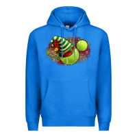 True Royal Tennis Christmas With Racket And Hat Premium Hoodie - FaDigitalArtStudio
