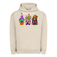 Pigment French Oak happy halloween gnomes white Urban Hoodie - RacoonDesign