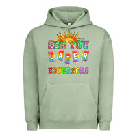 Pigment Oil Green see you later educators Urban Hoodie - HRA Design Shop