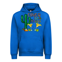 Cobalt cinco de mayo cactus Urban Hoodie - CowhideDigitalArt