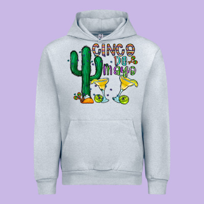 Cinco De Mayo Cactus Urban Hoodie Designed By Cowhidedigitalart