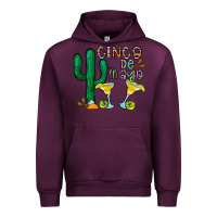 Mauve Wine cinco de mayo cactus Urban Hoodie - CowhideDigitalArt