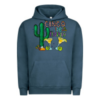 Pigment Midnight Navy cinco de mayo cactus Urban Hoodie - CowhideDigitalArt