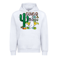 White cinco de mayo cactus Urban Hoodie - CowhideDigitalArt