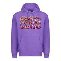 Purple mama is valentine Premium Hoodie - RacoonDesign