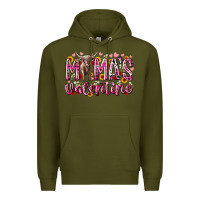 Army Green mama is valentine Premium Hoodie - RacoonDesign