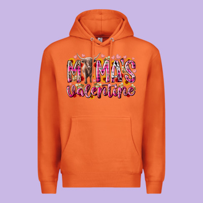 Mama Is Valentine Premium Hoodie Designed By Racoondesign