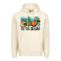 Tofu Tis The Season Christmas With Basketball And Candy Cane Premium Hoodie - FaDigitalArtStudio