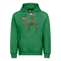 Emerald skeleton deer santa Urban Hoodie - FaDigitalArtStudio