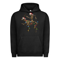 Pigment Black skeleton deer santa Urban Hoodie - FaDigitalArtStudio