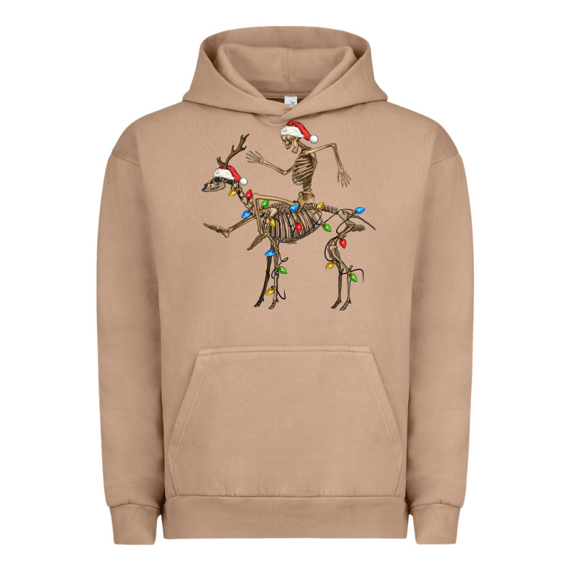Skeleton Deer Santa Urban Hoodie by FaDigitalArtStudio | Teevron