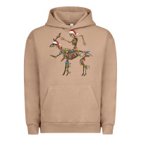 Pigment Burro skeleton deer santa Urban Hoodie - FaDigitalArtStudio