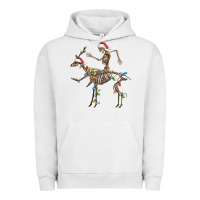Pigment Lunar Rock skeleton deer santa Urban Hoodie - FaDigitalArtStudio