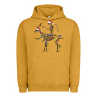 Pigment Peanut Butter skeleton deer santa Urban Hoodie - FaDigitalArtStudio