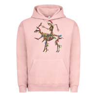Pigment Salmon skeleton deer santa Urban Hoodie - FaDigitalArtStudio