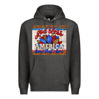 Charcoal Heather god bless america land that i love Premium Hoodie - HRA Design Shop
