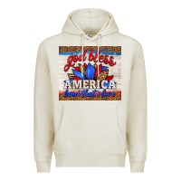 Oatmeal Heather god bless america land that i love Premium Hoodie - HRA Design Shop