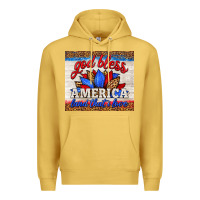 Antique Gold god bless america land that i love Premium Hoodie - HRA Design Shop