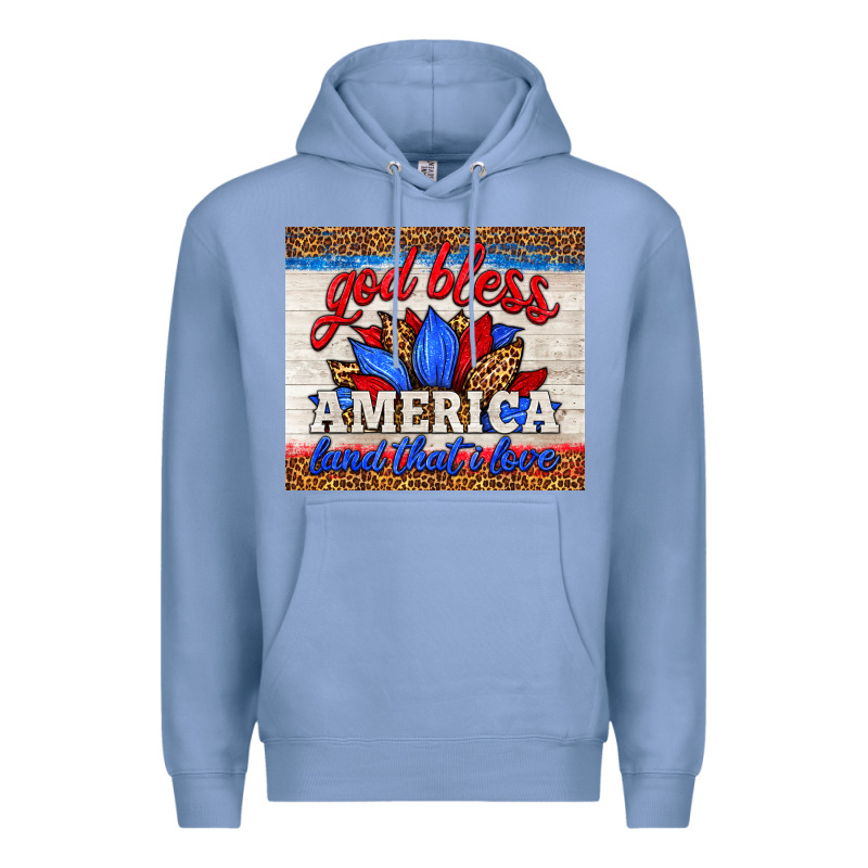 God Bless America Land That I Love Premium Hoodie by HRA Design Shop | Teevron