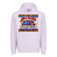 Lilac god bless america land that i love Premium Hoodie - HRA Design Shop