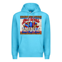 Ocean Blue god bless america land that i love Premium Hoodie - HRA Design Shop