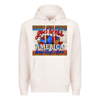 Pale Pink god bless america land that i love Premium Hoodie - HRA Design Shop