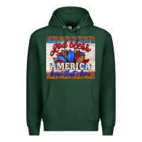 Sports Green god bless america land that i love Premium Hoodie - HRA Design Shop