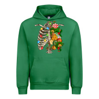 Emerald skeleton chest christmas Urban Hoodie - FaDigitalArtStudio
