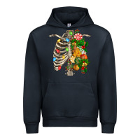 Navy skeleton chest christmas Urban Hoodie - FaDigitalArtStudio