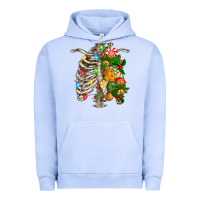 Pigment Grape Ice skeleton chest christmas Urban Hoodie - FaDigitalArtStudio