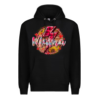 Black mama lighting bolt Premium Hoodie - RacoonDesign