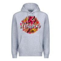 Heather Grey mama lighting bolt Premium Hoodie - RacoonDesign