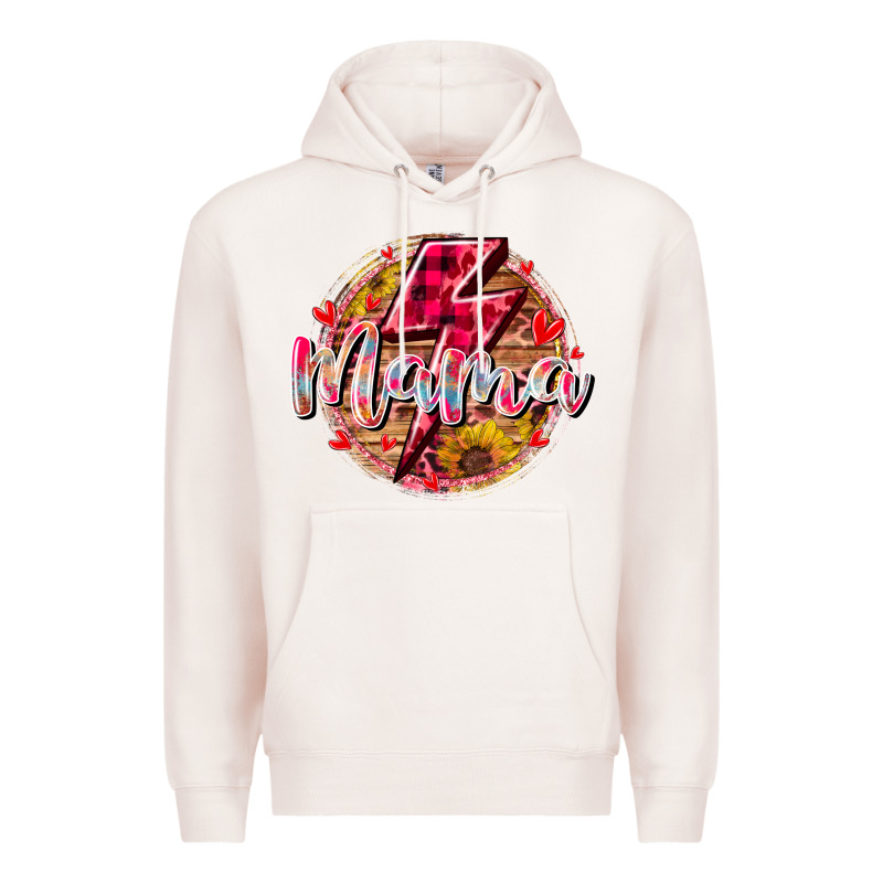 Mama Lighting Bolt Premium Hoodie by RacoonDesign | Teevron